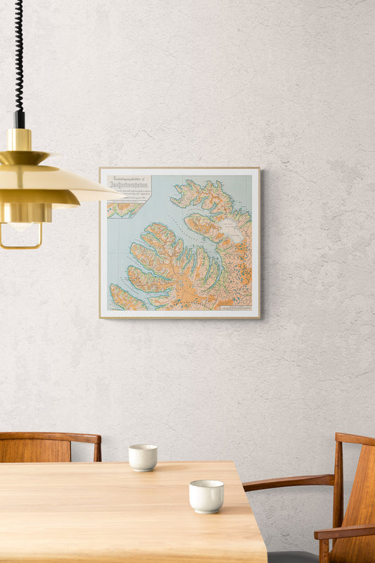 Westfjords map